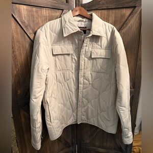 Navy Yard workwear Cream Quilted Jacket
